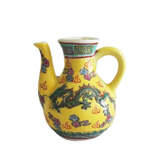 Πορσελάνινη Κανάτα για Soy Sauce Σάλτσα Cardinal Sauce Pitcher Chinese Dragon 8x8cm