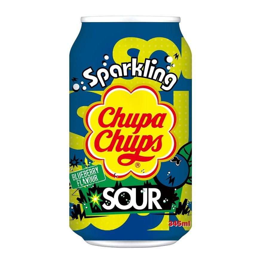 Ανθρακούχο Αναψυκτικό Chupa Chups Sparkling Blueberry Sour 345ml