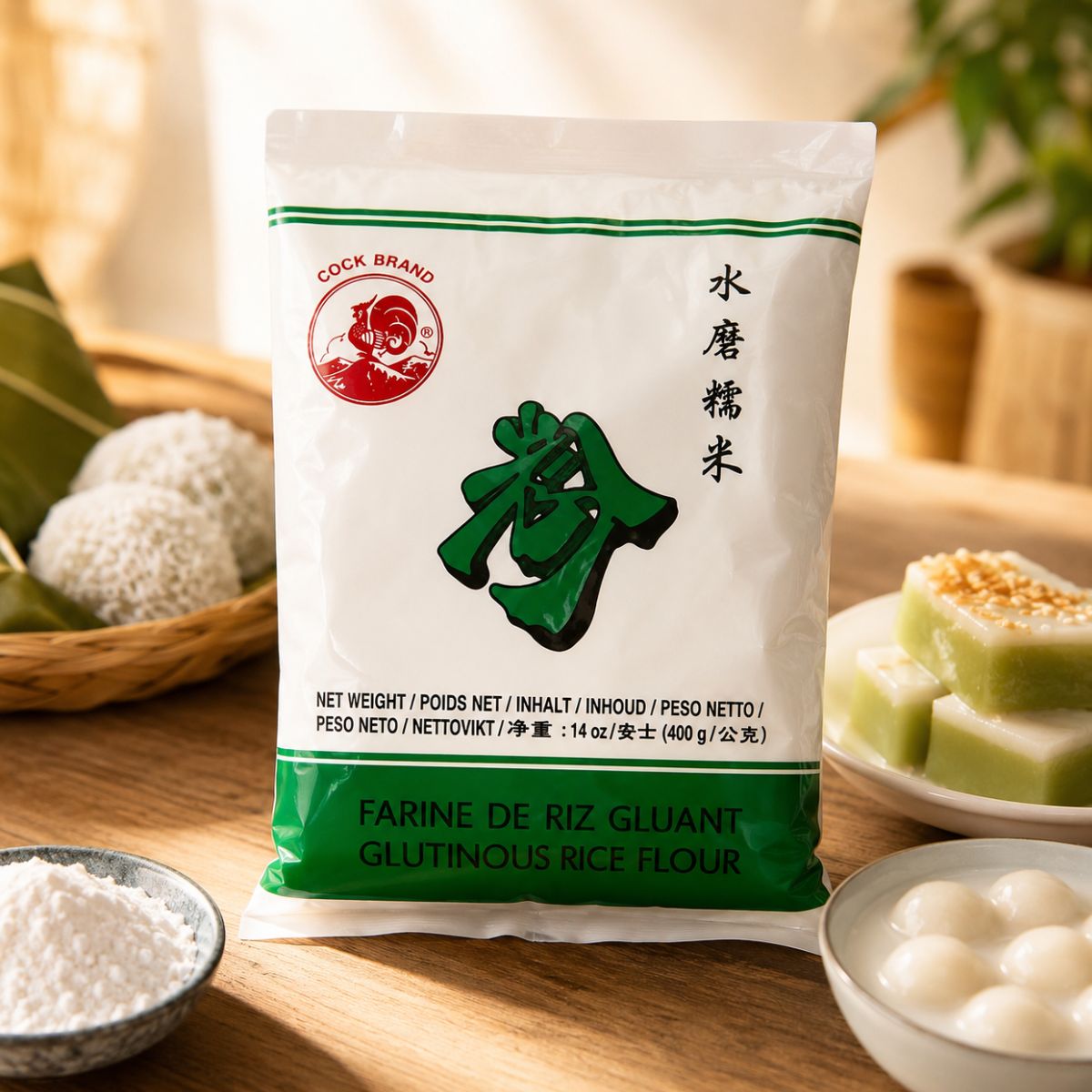 Γλυκό Κολλώδες Ρυζάλευρο Cock Brand Glutinous Rice Flour