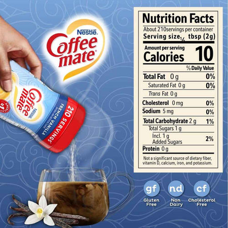 Γλυκαντικό Καφέ Βανίλια Nestle Coffee Mate French Vanilla Gluten and Lactose Free 425.2g