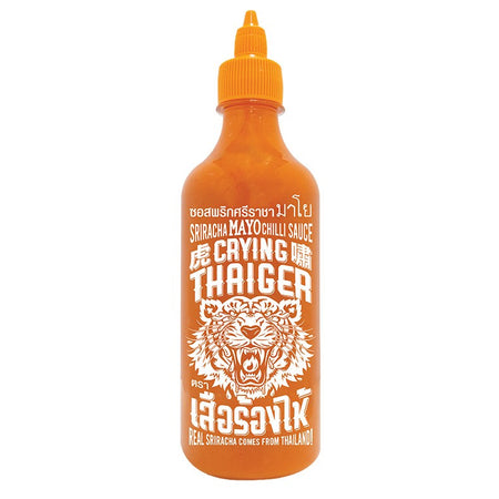 Σάλτσα Σριράτσα Μαγιονέζα Crying Thaiger Sriracha Mayo Chilli Sauce Vegan Gluten Free 493g