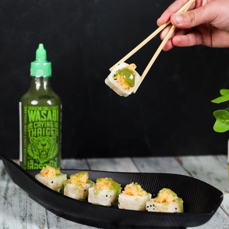 Σάλτσα Σριράτσα Τσίλι Wasabi Crying Thaiger Sriracha Chilli Wasabi Sauce Vegan Gluten Free