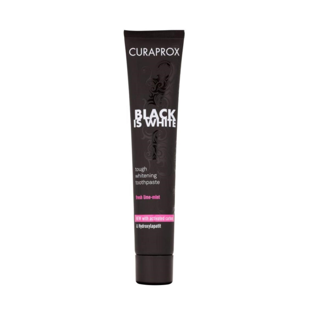 Curaprox Black Is White Tough Whitening Toothpaste 90ml-A