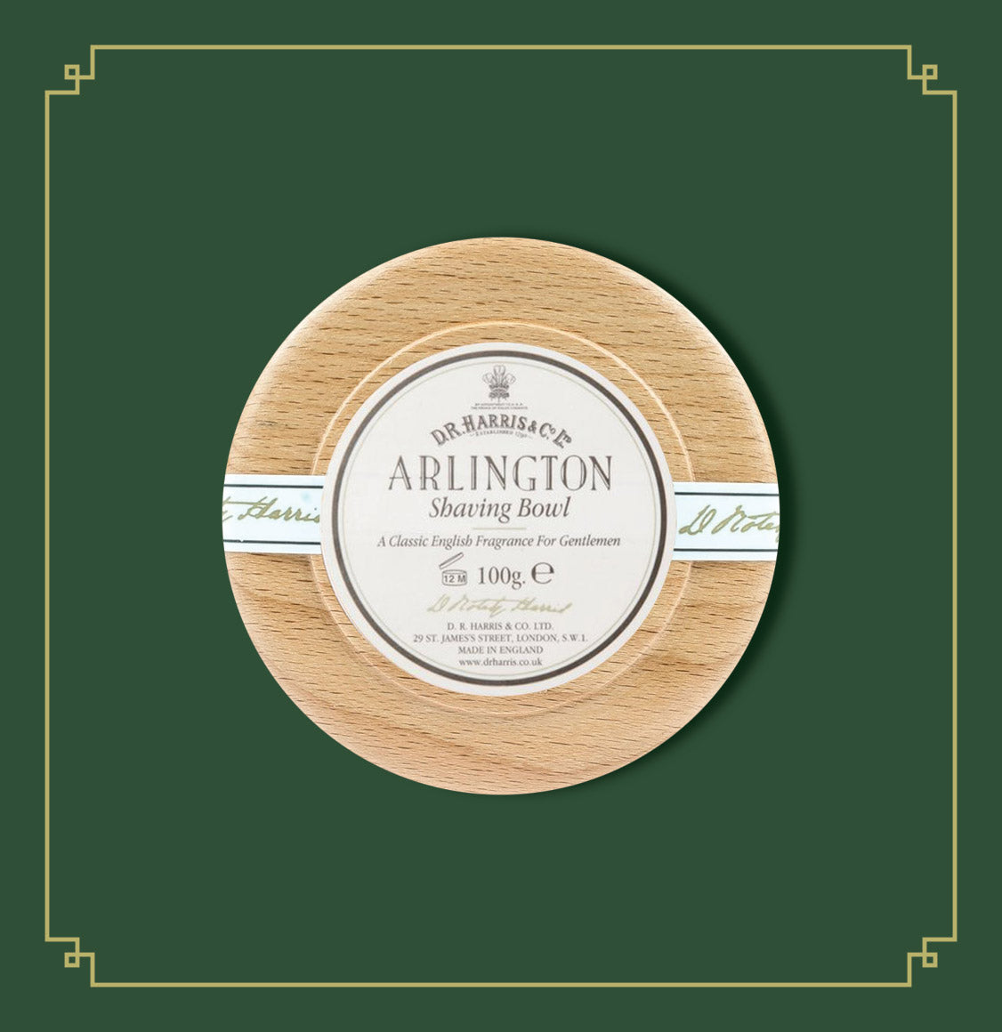 Σαπούνι Ξυρίσματος D R Harris Arlington Shaving Soap in Wooden Bowl 100g