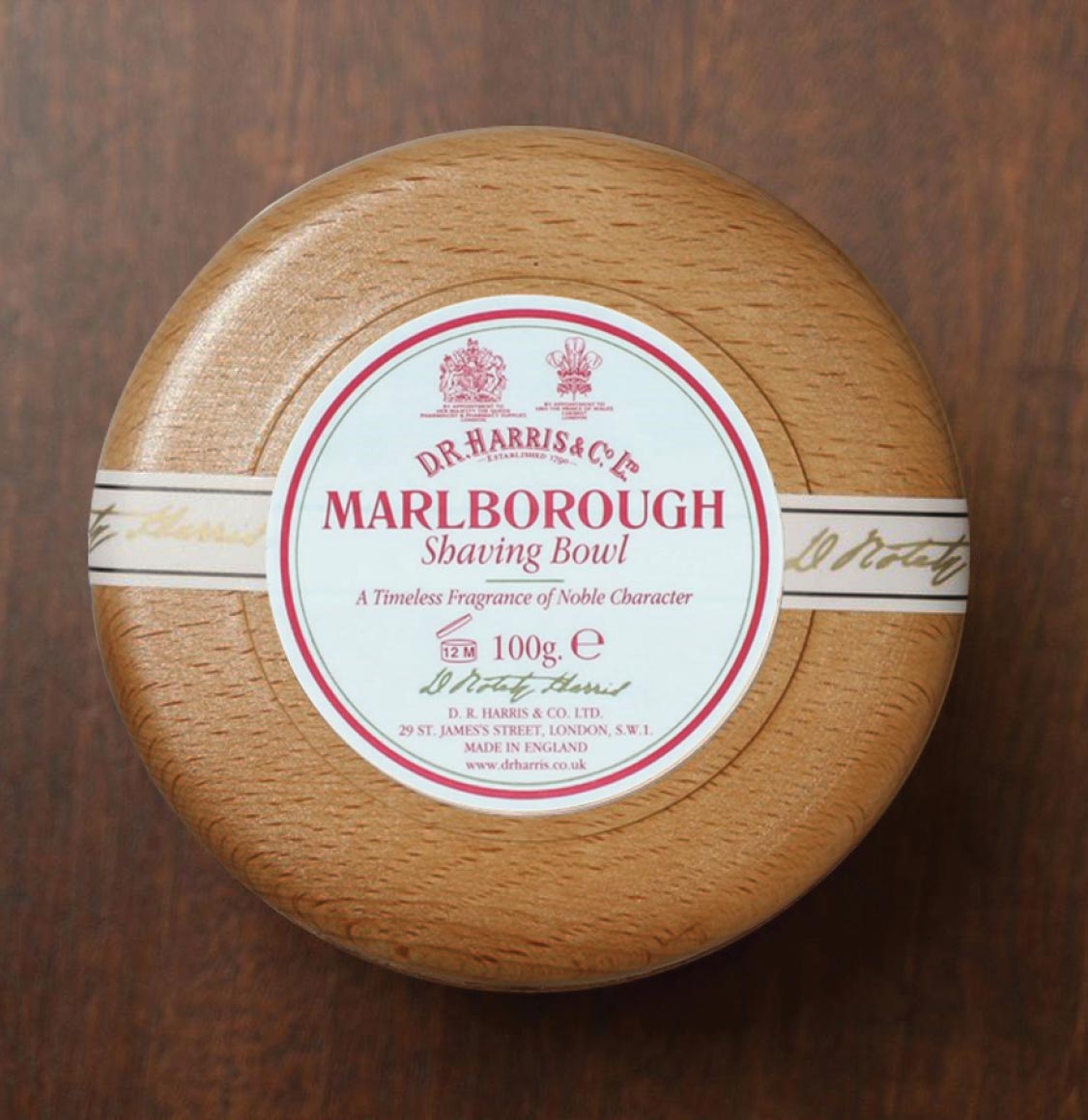 Σαπούνι Ξυρίσματος D R Harris Marlborough Shaving Soap in Wooden Bowl 100g