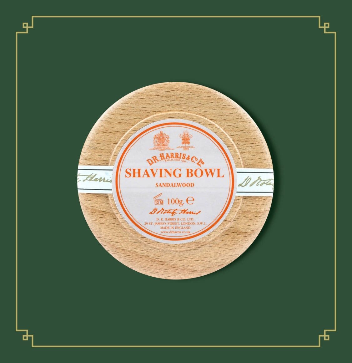 Σαπούνι Ξυρίσματος D R Harris Sandalwood Shaving Soap in Wooden Bowl 100g