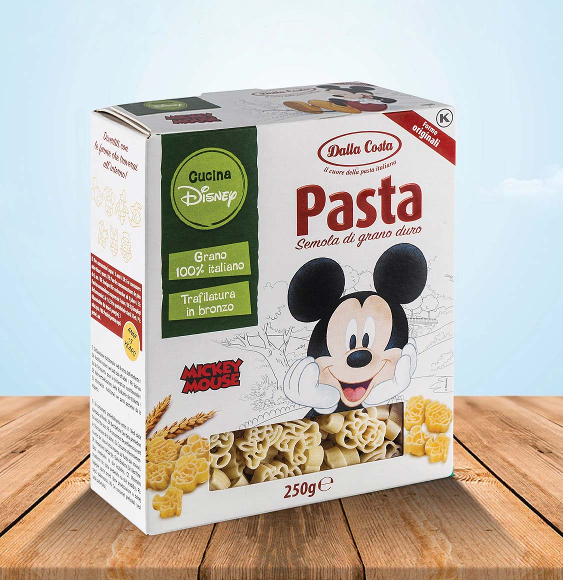 Παιδικά Ζυμαρικά Dalla Costa Disney Kitchen Pasta Mickey Mouse 250g