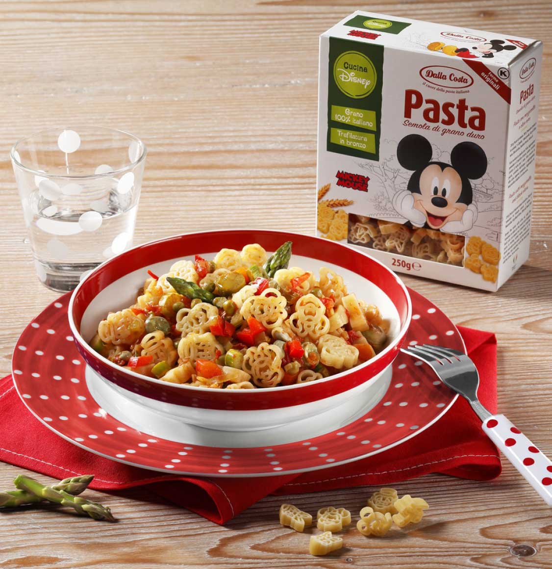 Παιδικά Ζυμαρικά Dalla Costa Disney Kitchen Pasta Mickey Mouse 250g