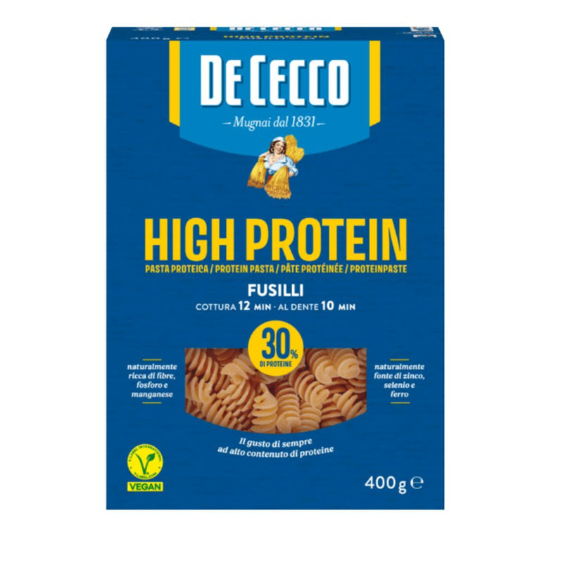 Ζυμαρικά De Cecco High Protein Fusilli No 34 400g