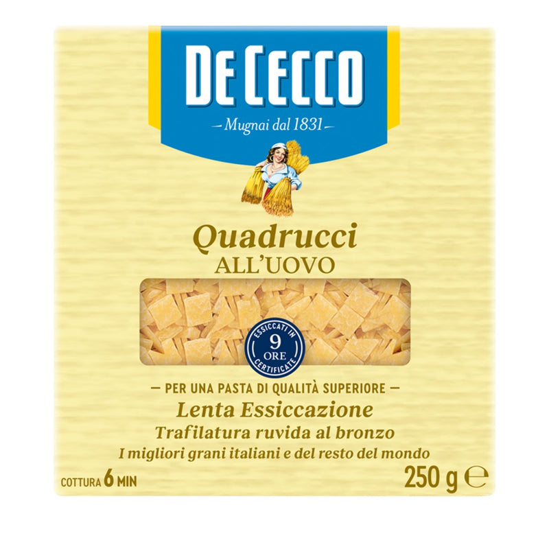 Ζυμαρικά De Cecco Quadrucci All'Uovo