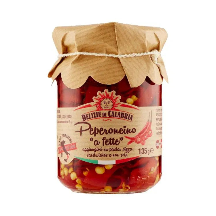 Πιπεριές Τσίλι σε Ελαιόλαδο Delizie di Calabria Peperoncino a Fette 135g