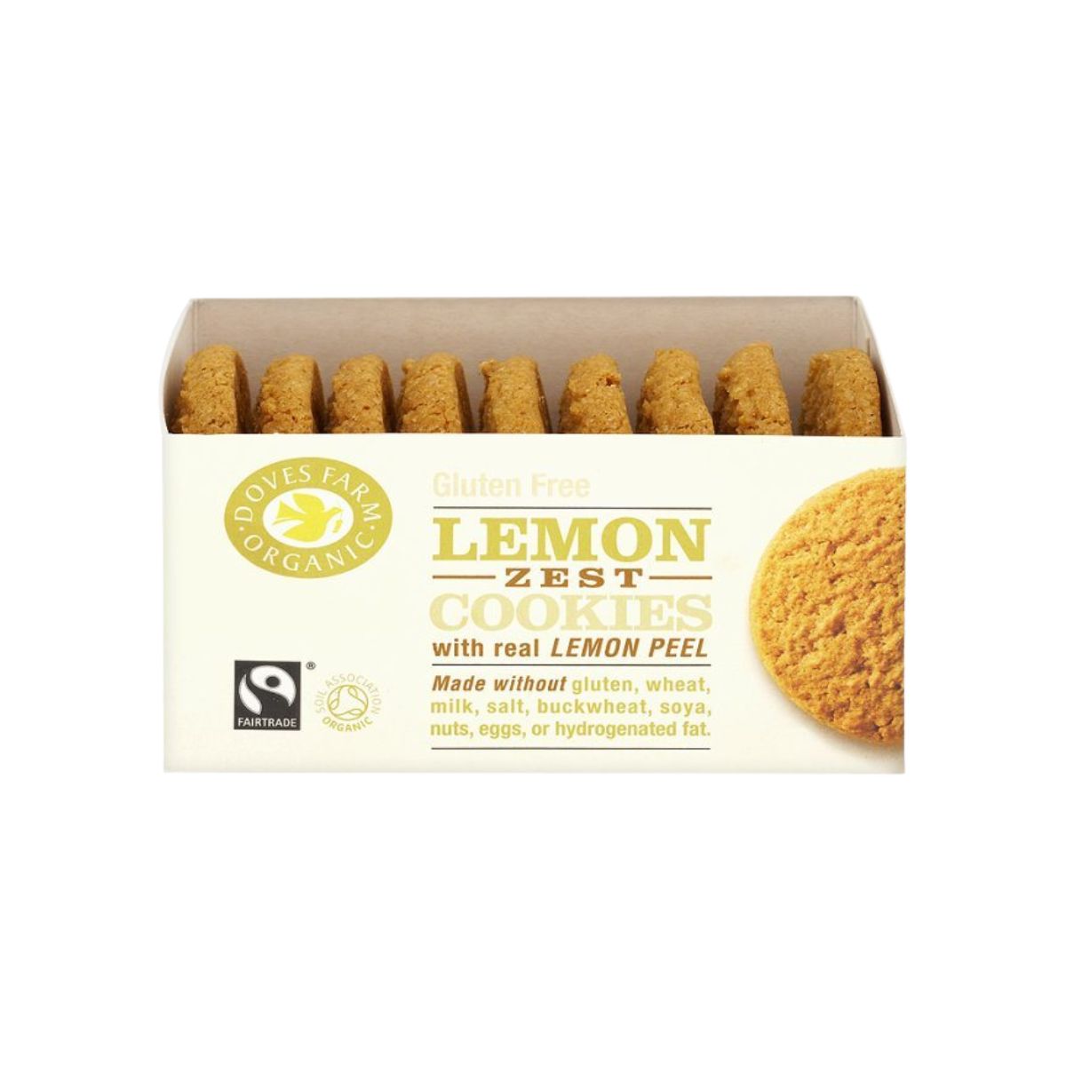 Μπισκότα Βιολογικά Λεμόνι Doves Farm Freee Lemon Zest Cookies