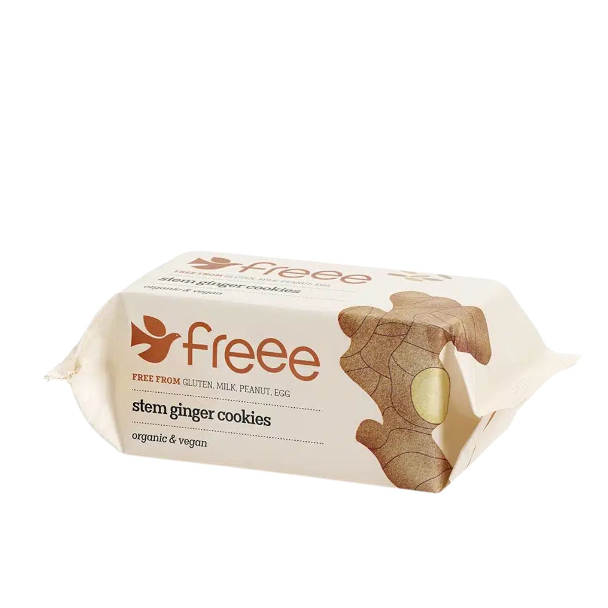 Μπισκότα Βιολογικά Τζίντζερ Doves Farm Freee Stem Ginger Cookies