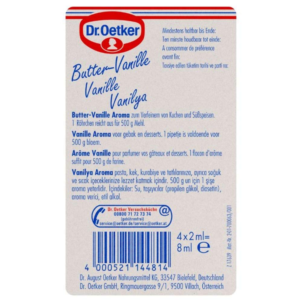 Άρωμα Βουτύρου Και Βανίλιας Dr. Oetker Butter Vanille 8ml