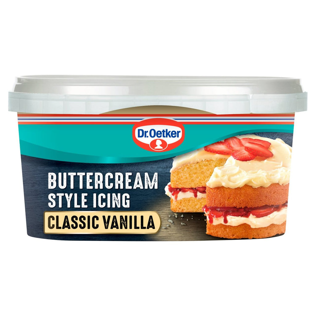 Dr. Oetker Buttercream Style Icing Classic Vanilla Flavour 400g-A