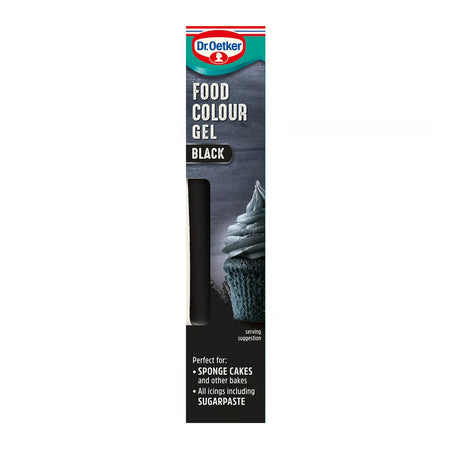 Χρώμα Ζαχαροπλαστικής Τζελ Μαύρο Dr. Oetker Extra Strong Food Colour Gel Black 15ml