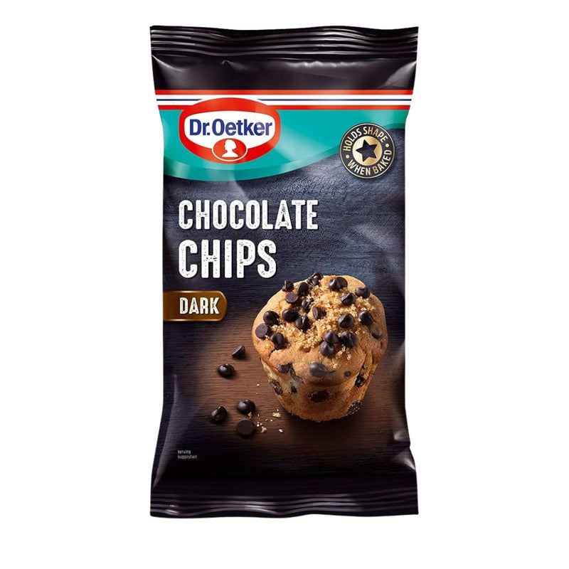 Σταγόνες Σοκολάτας Υγείας Dr. Oetker Chocolate Chips Dark