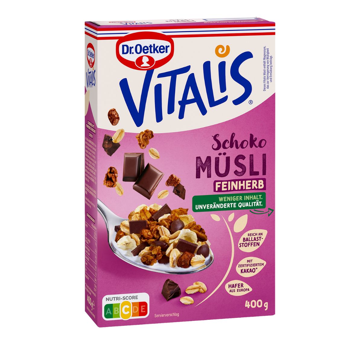 Μούσλι με Σοκολάτα Υγείας Dr. Oetker Vitalis Schokomusli Feinherb