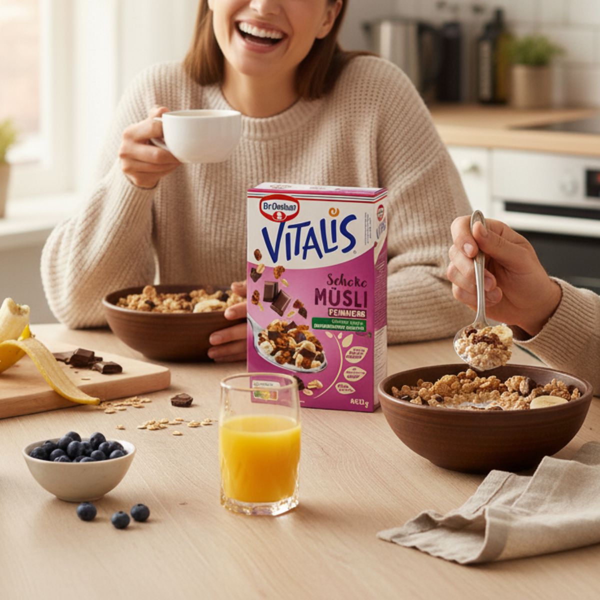 Μούσλι με Σοκολάτα Υγείας Dr. Oetker Vitalis Schokomusli Feinherb