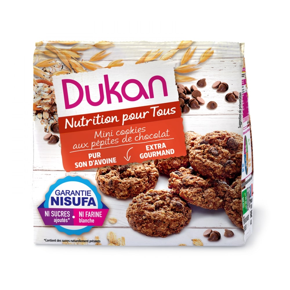 Dukan Mini Cookies Aux Pépites De Chocolat 100gr