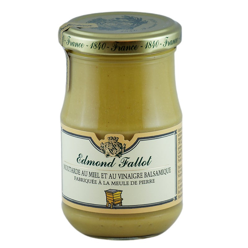 Edmond Fallot Moutarde De Dijon Au Miel Et Vinaigre Balsamique 210g