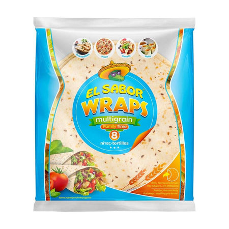 Πολύσπορτες Πίτες Τορτίγια El Sabor Multigrain Wraps Family Time 320g