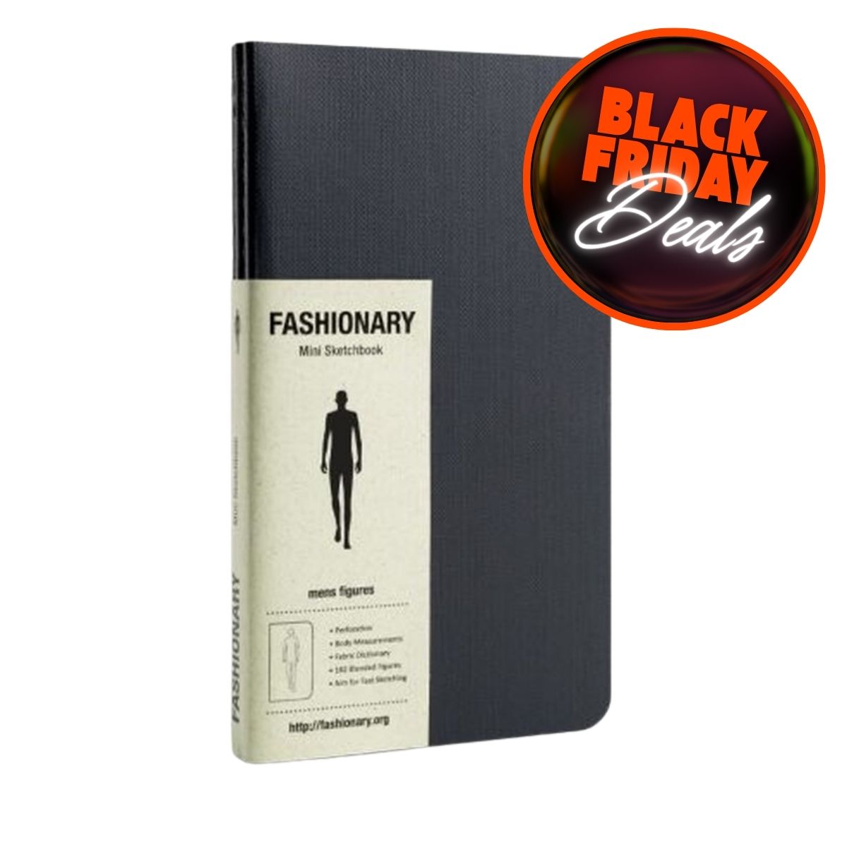 Τετράδιο για Σκίτσα Μόδας Fashionary Mini Sketchbook Mens Figures