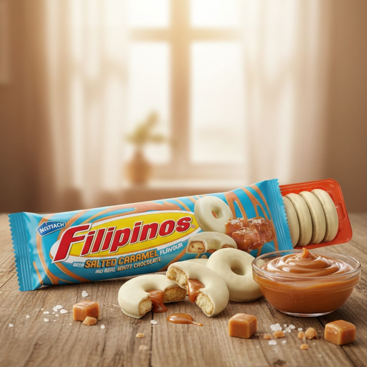 Μπισκότα Λευκής Σοκολάτας με Αλμυρή Καραμέλα Filipinos Salted Caramel and White Chocolate