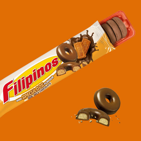 Μπισκότα Speculoos με Σοκολάτα Γάλακτος Filipinos Speculoos with Milk Chocolate