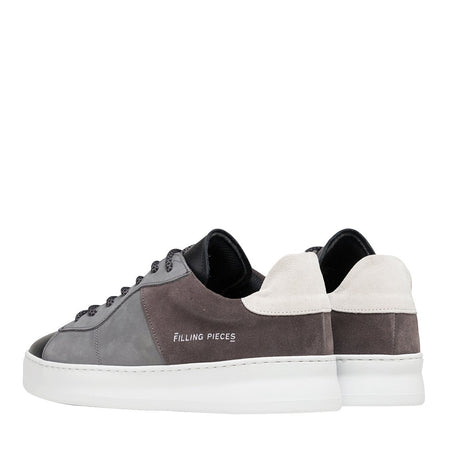 Filling Pieces Low Plain Court Black Grey-B