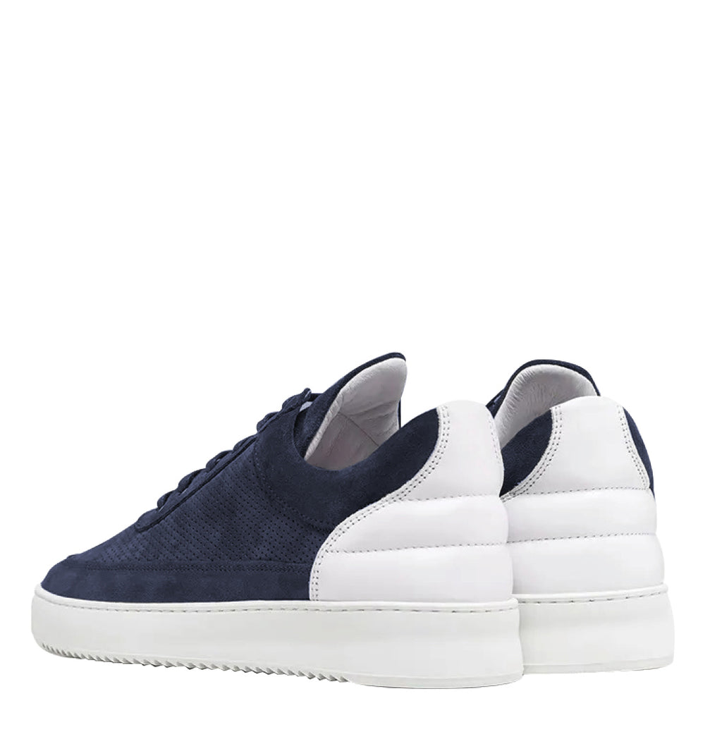 Filling Pieces Low Top Ripple Perforated Navy-B