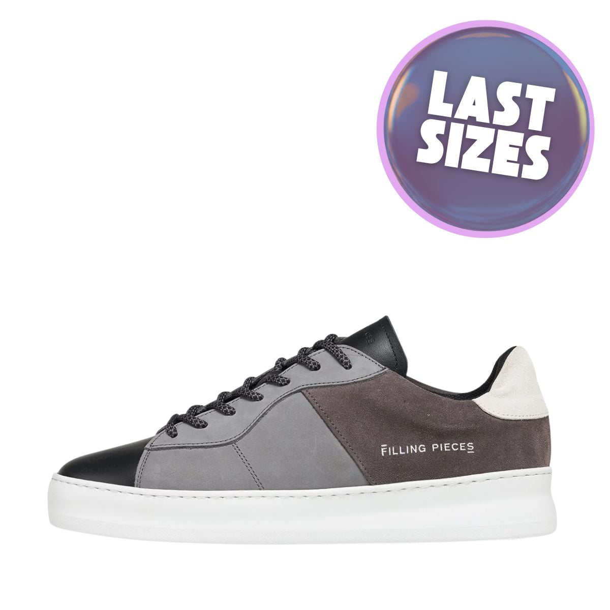 Ανδρικά Αθλητικά Παπούτσια Filling Pieces Low Plain Court Black Grey