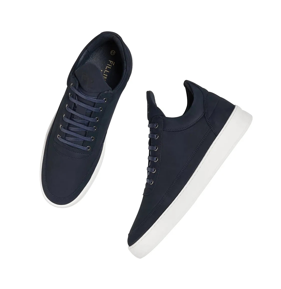 Filling Pieces Low Top Plain Lane Nubuck Navy