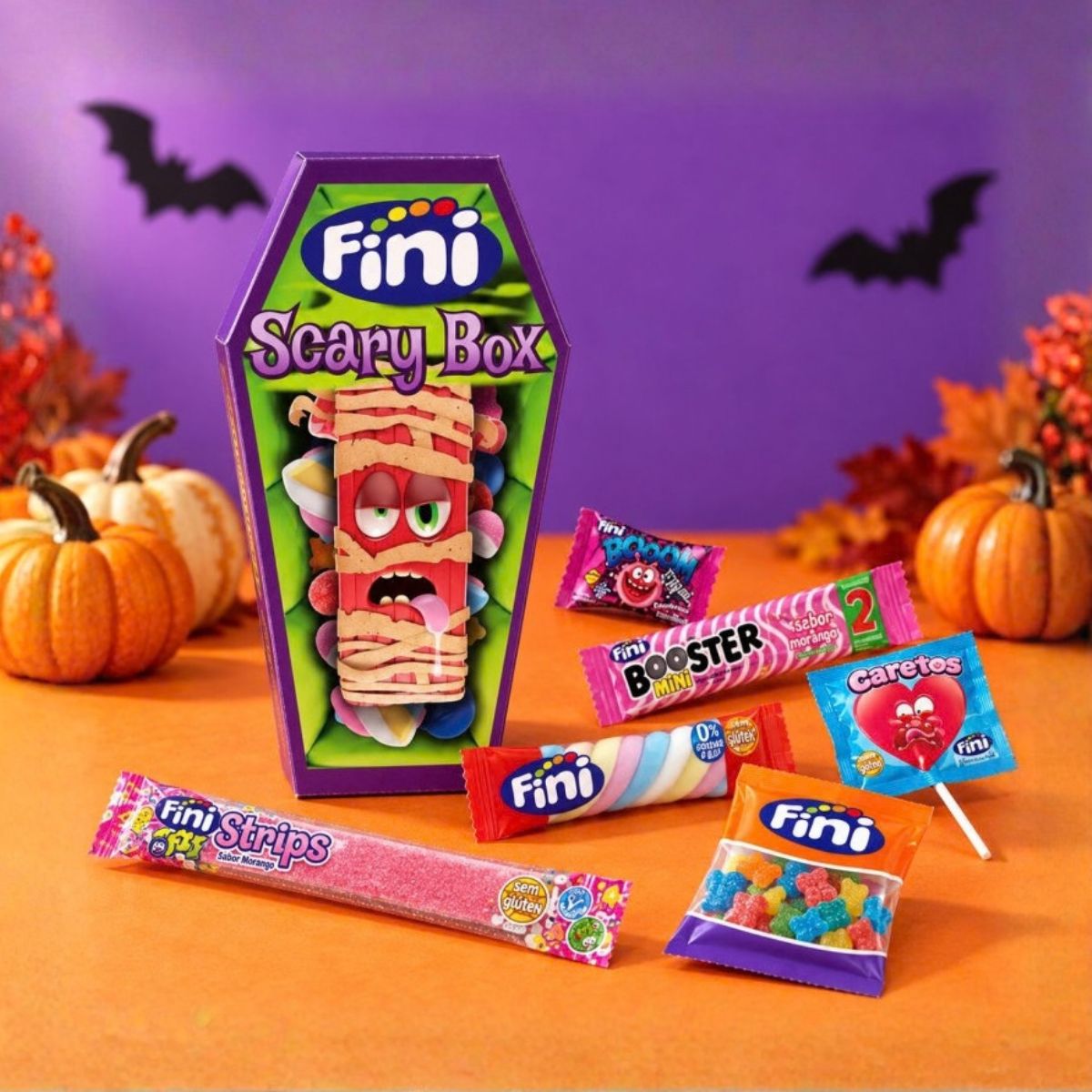 Συλλογή με Ζαχαρωτά Fini Scary Box Halloween Candy Mix