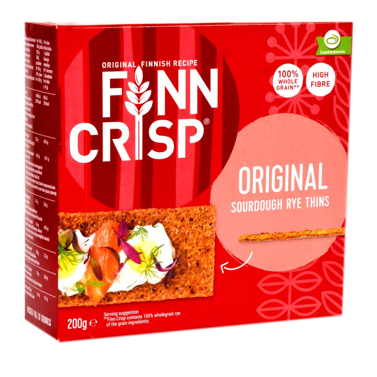 Φρυγανιές Σίκαλης Ολικής Άλεσης Finn Crisp Original