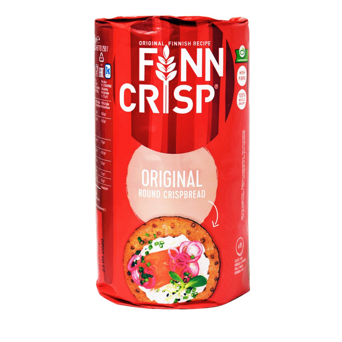 Φρυγανιές Ολικής Άλεσης Finn Crisp Original Round Crispbread