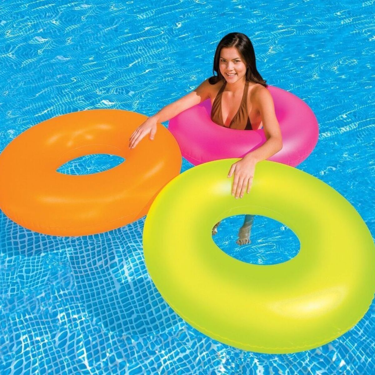 Φουσκωτή Κουλούρα Θαλάσσης Fluo Pool Float Intex