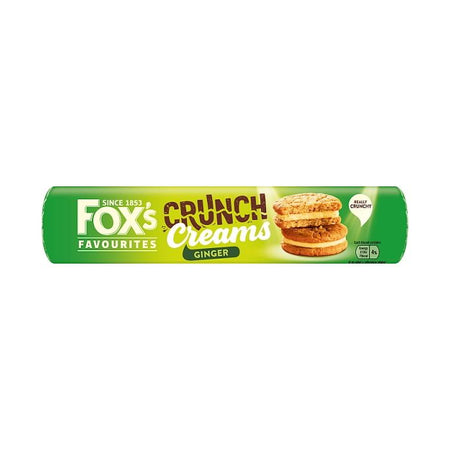 Foxs Favourites Crunch Creams Ginger Oat Biscuits 200g-A