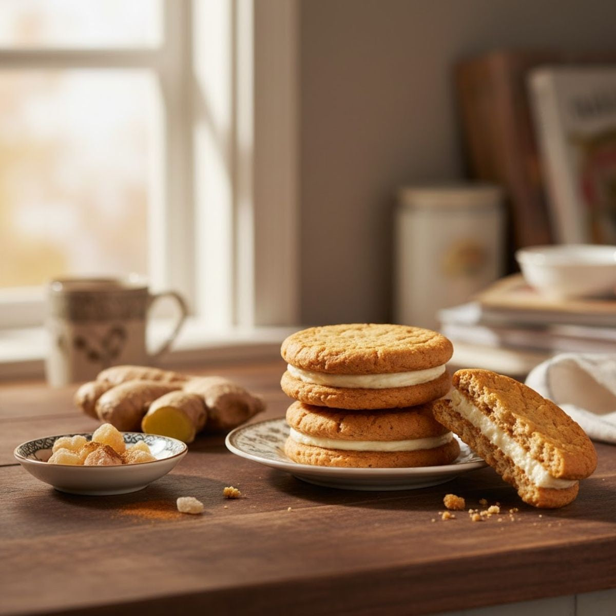 Μπισκότα Βρώμης Με Κρέμα Βανίλια Και Τζίντερ Foxs Crunch Creams Ginger Oat Biscuits