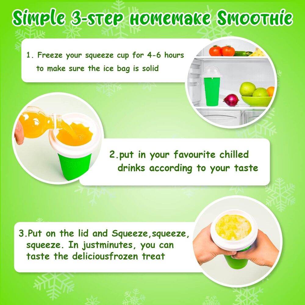 Χειροκίνητος Παρασκευαστής Γρανίτας Frozen Magic Smoothie Maker Cup 350ml