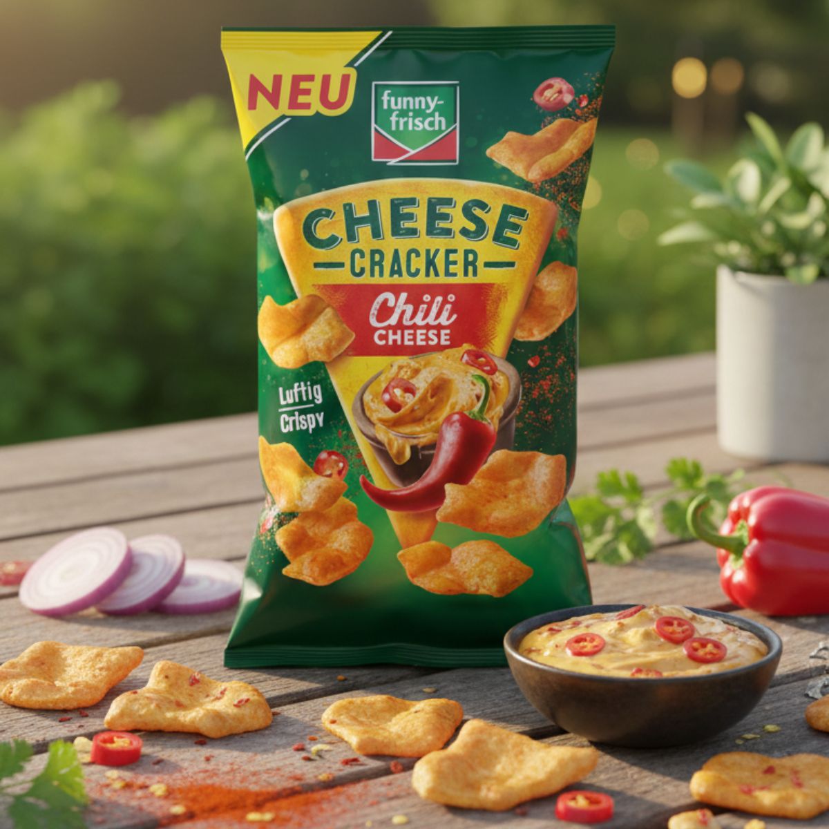 Σνακ Πατάτας με Τσίλι και Τυρί Funny Frisch Cracker Chili Cheese