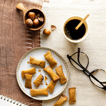 Μπισκότα Κρέπας Gavottes Crepe Dentelle Coeur Cacao and Noisette