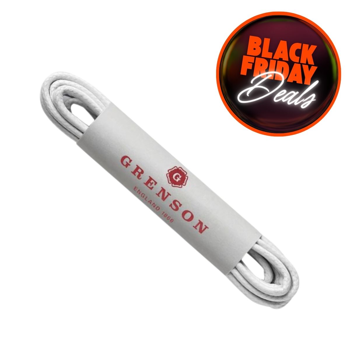 Grenson Shoe Laces Off White