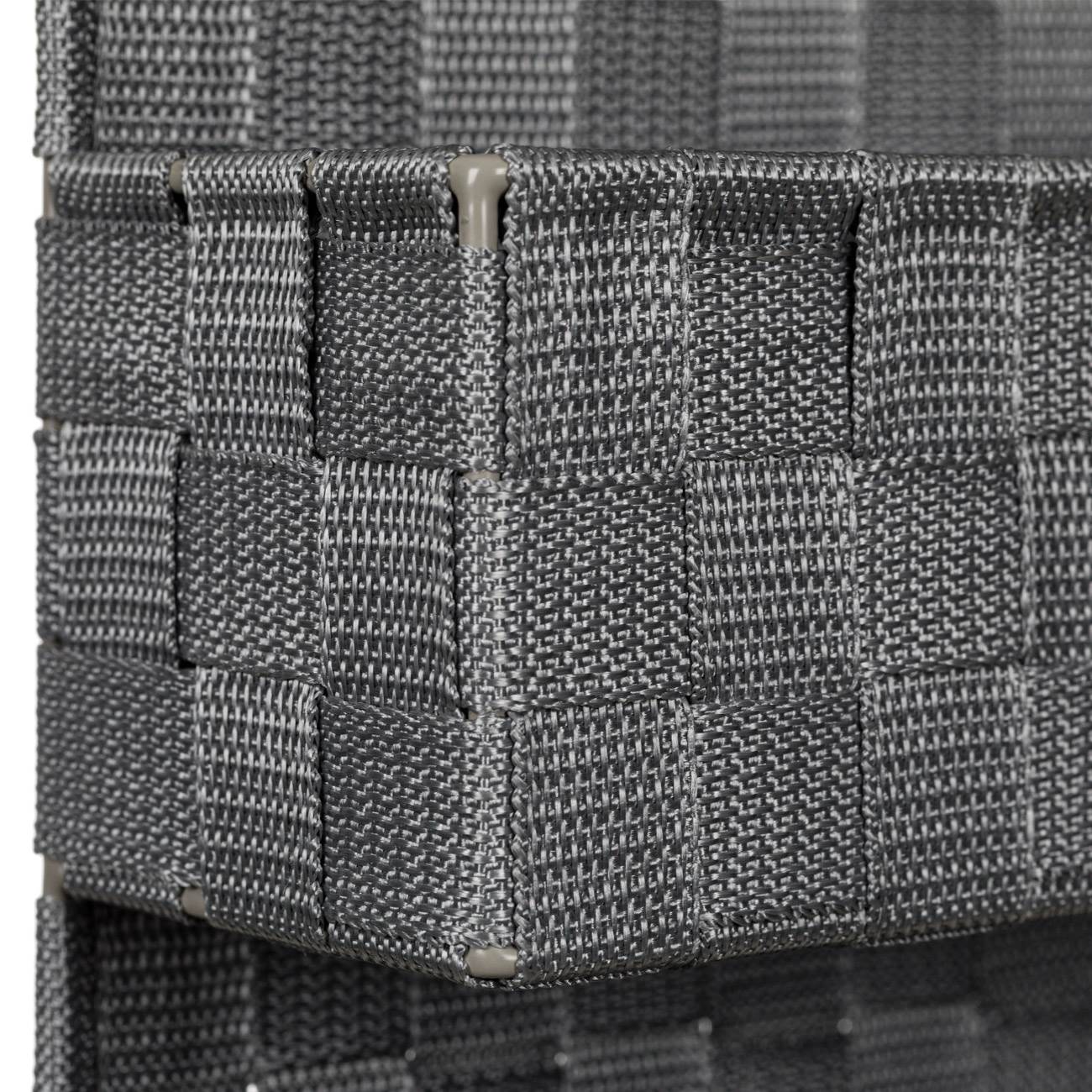 Κρεμαστό Καλάθι Αποθήκευσης Με Τρεις Θήκες Γκρι Πλεκτό Τύπου Rattan 21x9x56cm 3423763