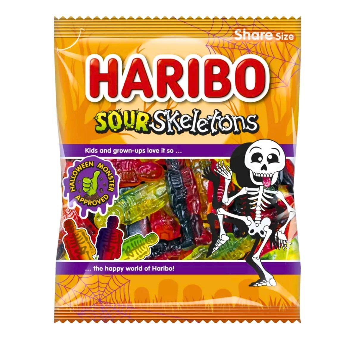 Ξινά Ζελεδάκια Χάλοουιν Haribo Sour Skeletons Halloween