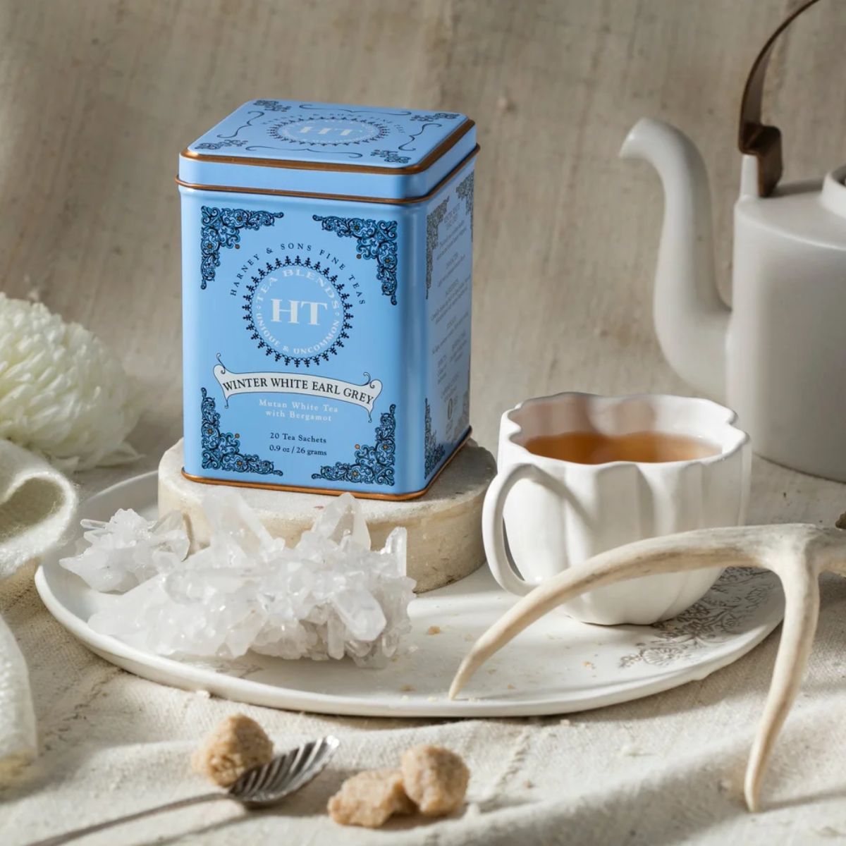 Τσάι Λευκό Harney And Sons Winter White Earl Grey Tea Tin