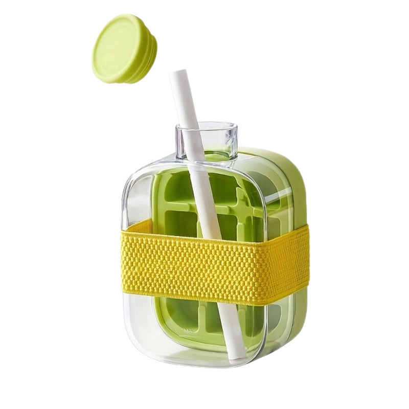 Παγοθήκη για Παγάκια και Μπουκάλι Ice Cubes Maker and Water Bottle 2 In 1 Green