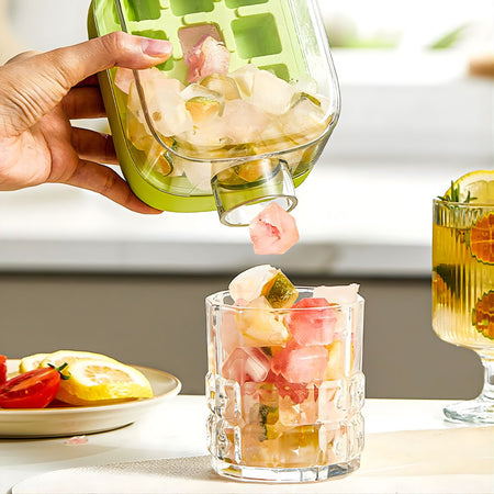 Παγοθήκη και Μπουκάλι Ice Cube Maker and Water Bottle 2 In 1 Green