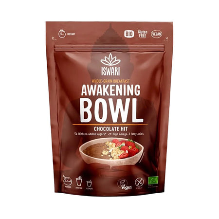 Μείγμα Υπερτροφών για Πρωινό Iswari Bio Awakening Bowl Chocolate Hit Gluten Free 360g