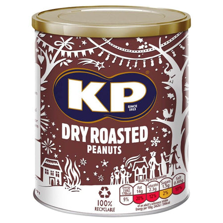 KP Dry Roasted Peanuts Tin 375g-A